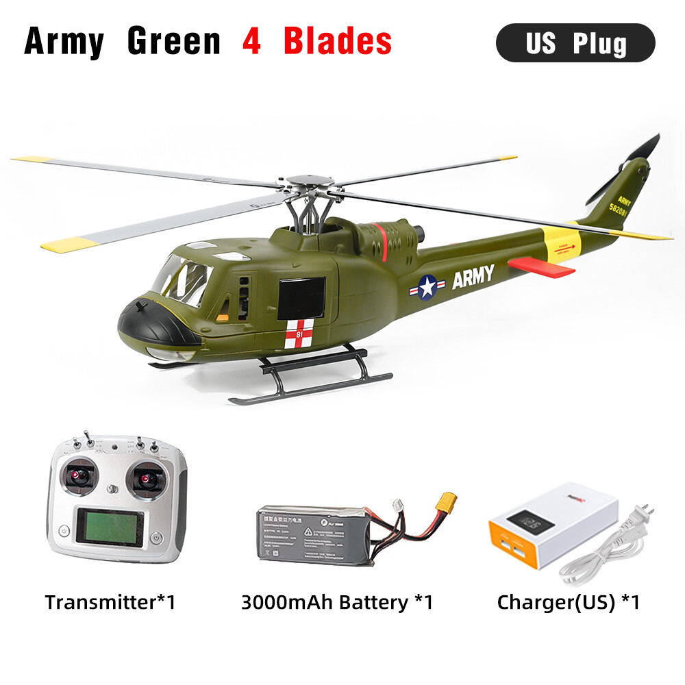 FlyWing UH1 V4 10CH M10 GPS 3D Aircraft Auto Return Hovering RC RTF Helicopter