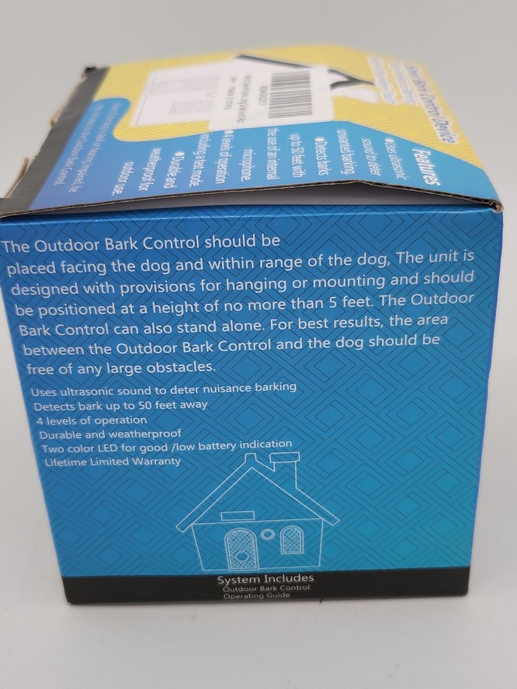 Sonic Bark Control Device