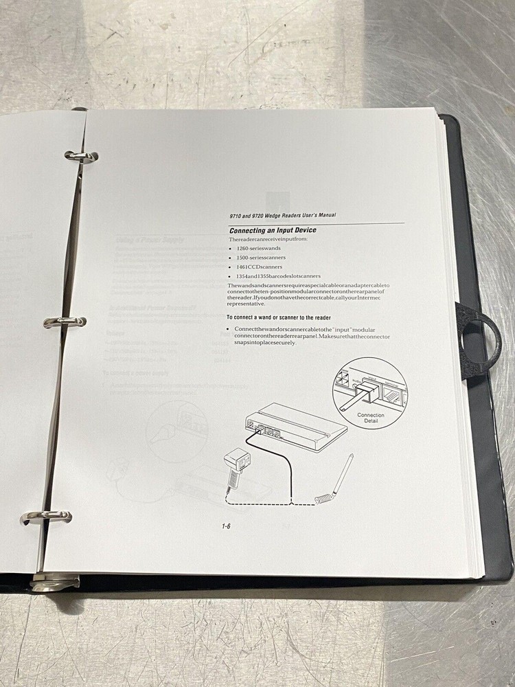 Intermec Technologies 9710 9720 Wedge Reader - Users Guide / Instruction Manual