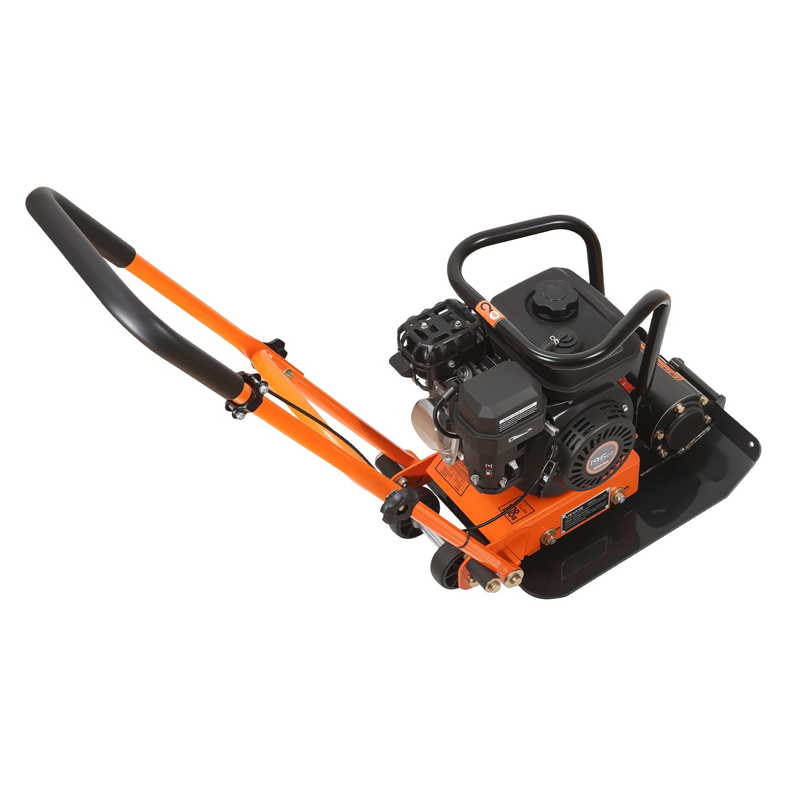VEVOR 6.5HP Plate Compactor 5600VPM 2360lbs Vibrating Ground Rammer for Asphalt