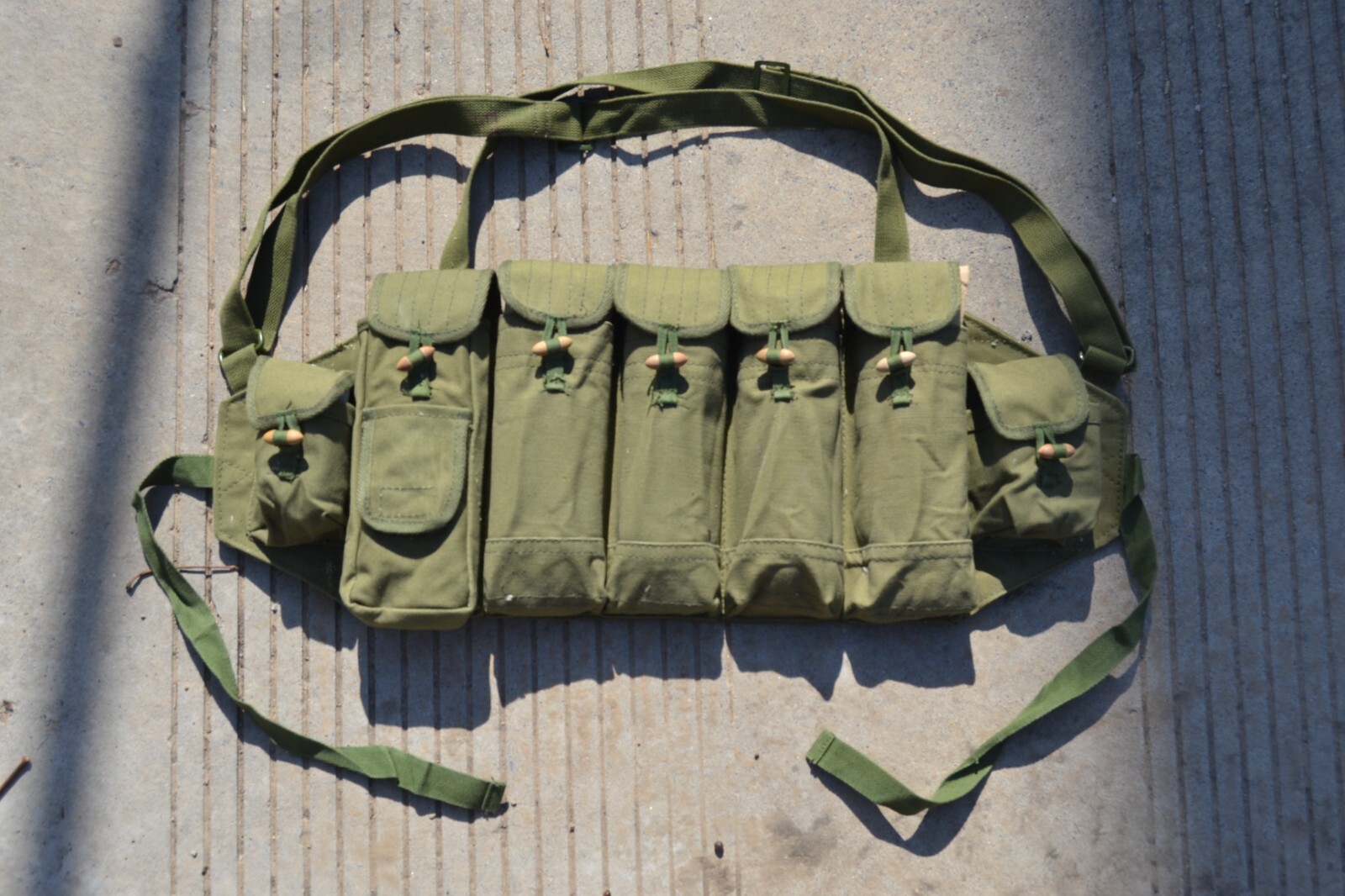 5-mag-pocket Chinese T56 7.62 "五六式" Chest Rig Ammo Pouch Bandolier