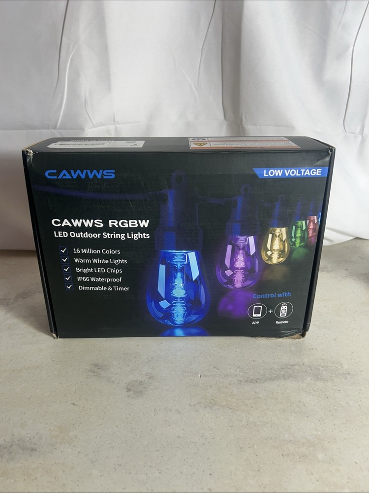 Cawws Rgbw Outdoor String Lights 50FT