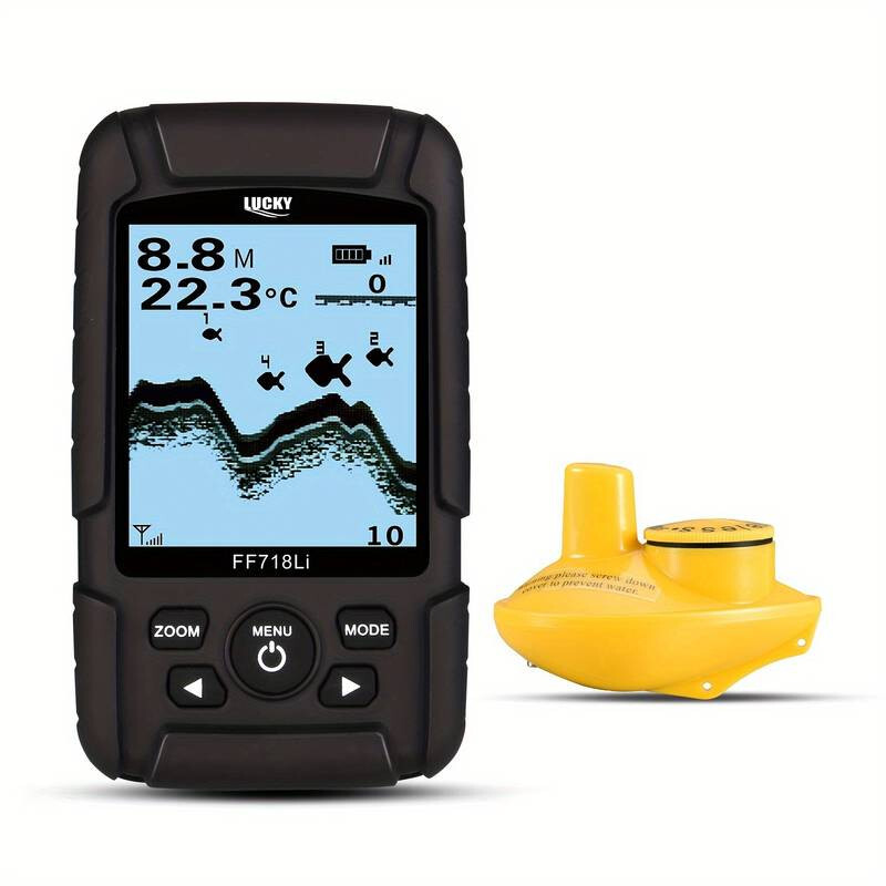 Wireless Fish Finder - 180 Metre Range, Sonar, Depth, Features, temp.  Castable