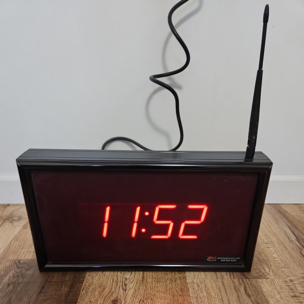BRG Precision Products Digital Clock Red LCD