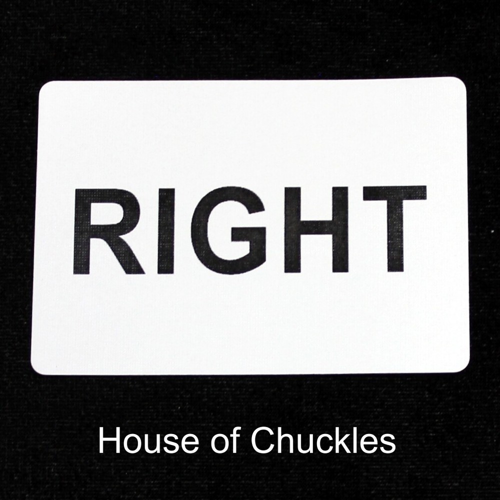 Right, Bicycle Printed Gaff Card, Blue