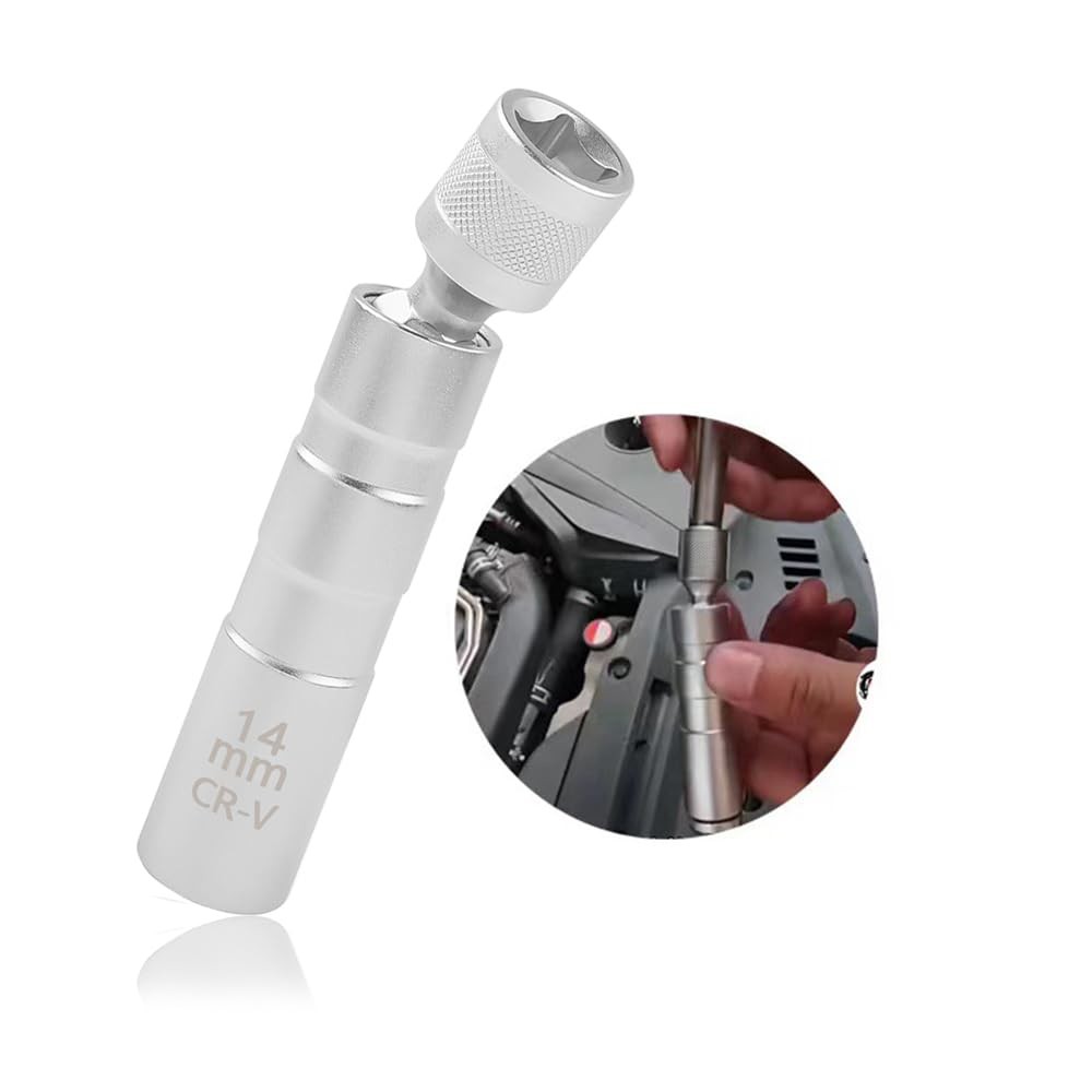 14mm Spark Plug SocketMagnetic Spark Plug Socket with 12 Point & 3/8" Drive36...