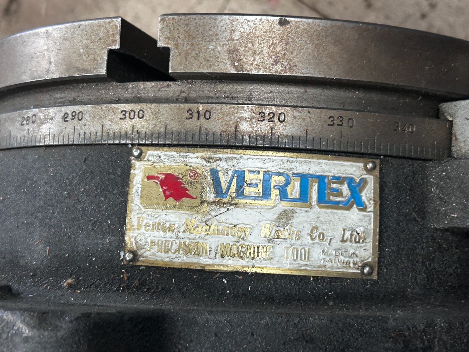 MACHINIST TOOL LATHE Vertex Horizontal - Verticle 12" Rotary Table Fixture