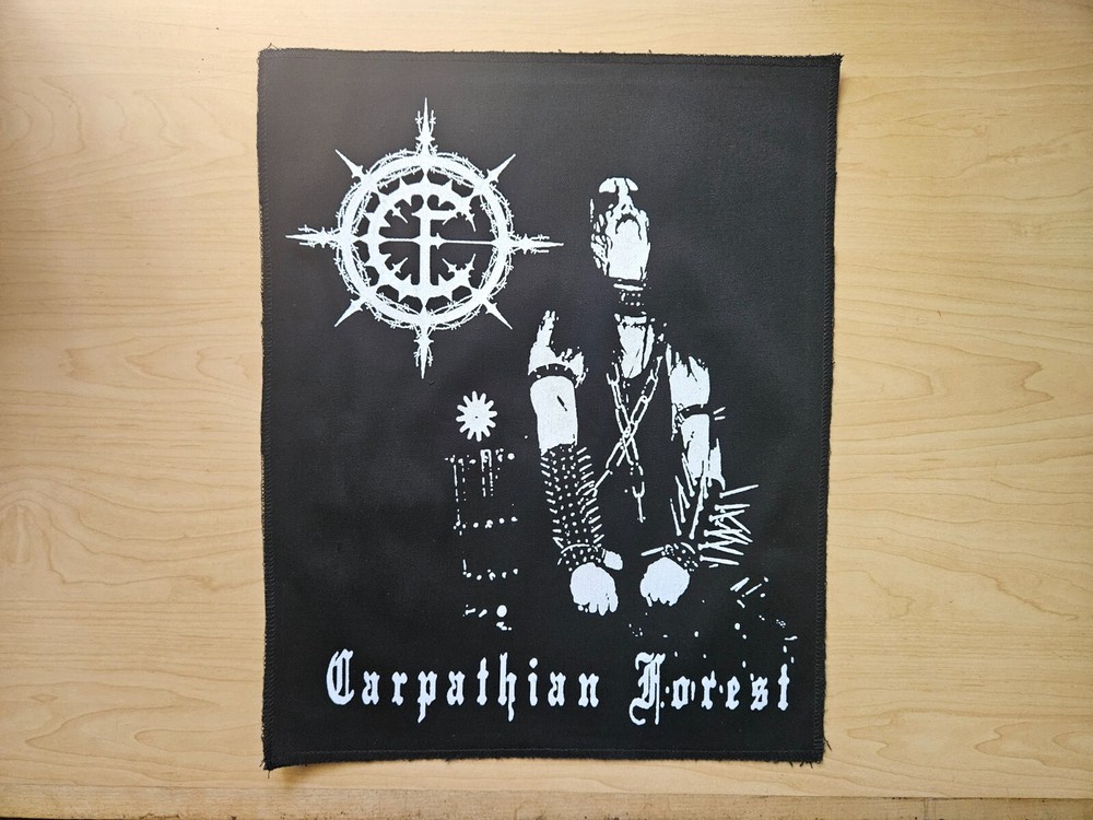 CARPATHIAN FOREST, CANVAS SCREEN PRINTED LARGE BACK PATCH