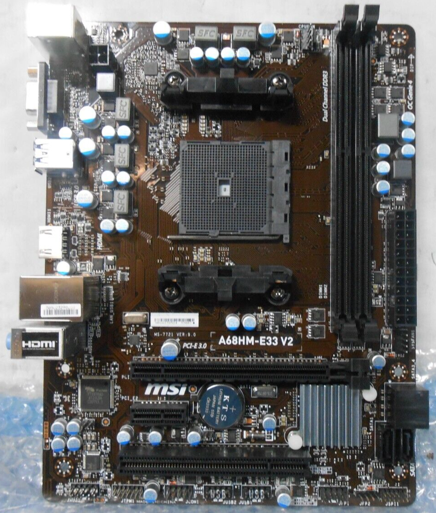 MSI Motherboard A68HM-E33 V2 | No CPU