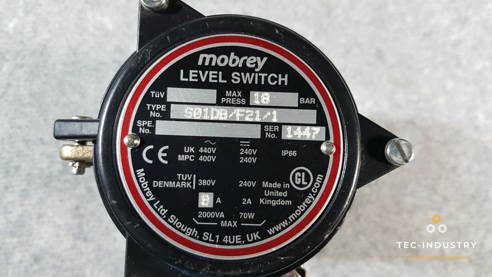 MOBREY LEVEL SWITCH S01DB/F21/1 / 18bar / Float Switch / Level Switch