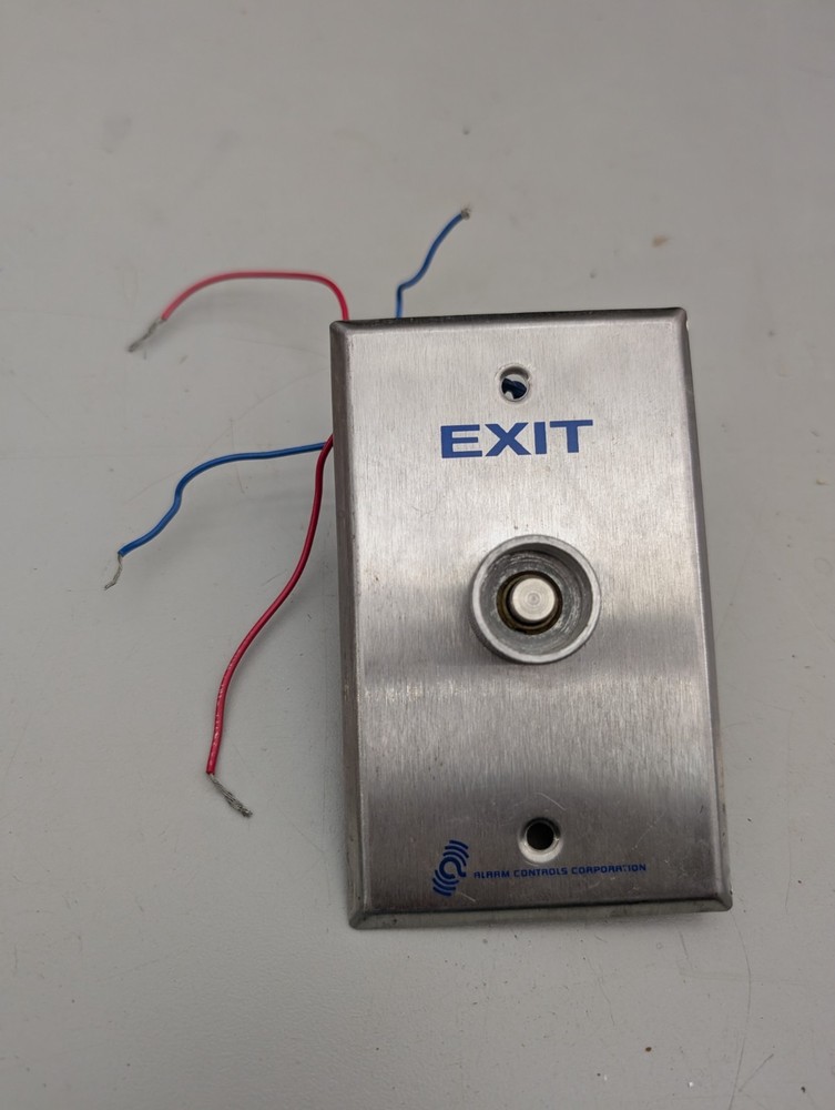 Alarm Controls 10A Exit Delay Timer Push To Exit Button Stainless Steel