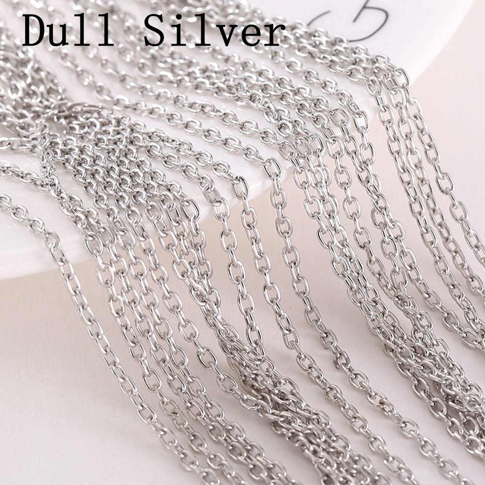 10 Meters Dull Silver Tone Delicated Links-Opened Cable Chains 3X2mm