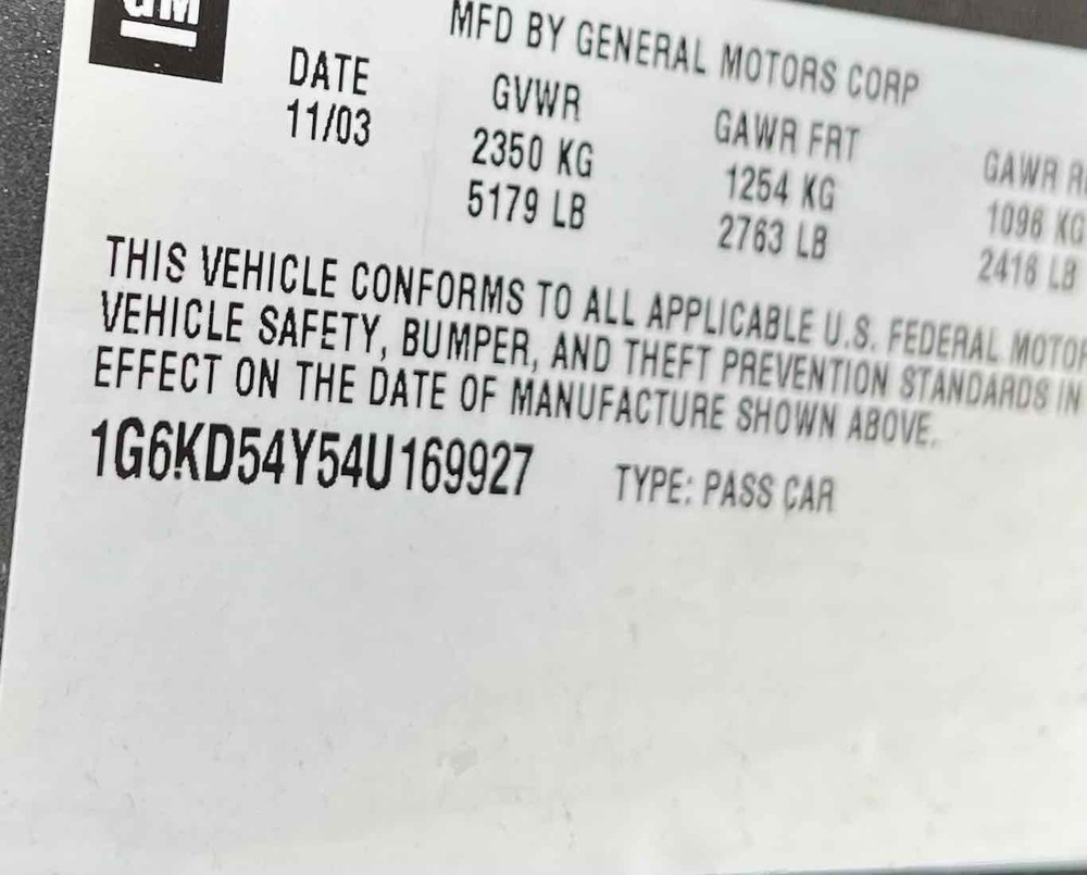 Used Steering Column fits: 2004 Cadillac Deville Column Shift Base heated seat o