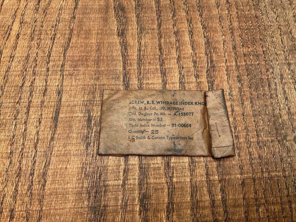 Smith Corona 03-A3 Springfield Windage Knobs New In Wrap