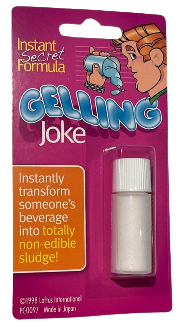 1 GELLING JOKE Slush Powder Turn Liquid Into Solid Magic Tricks Gell Gel Instant