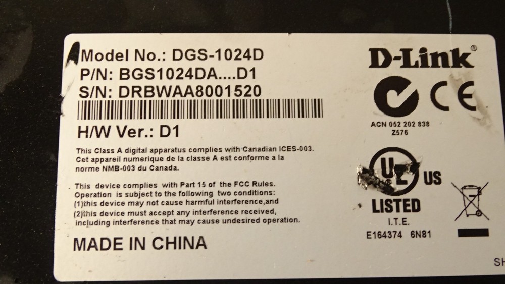 D-Link DGS-1024D 24-Port Gigabit Switch