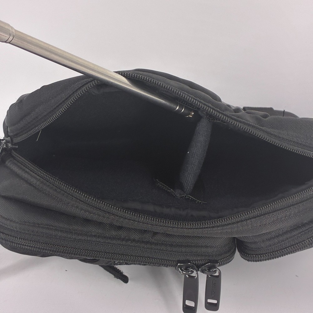 VTG Case Logic Black Mesh Soft Shell CD Discman Carry Case Shoulder Strap