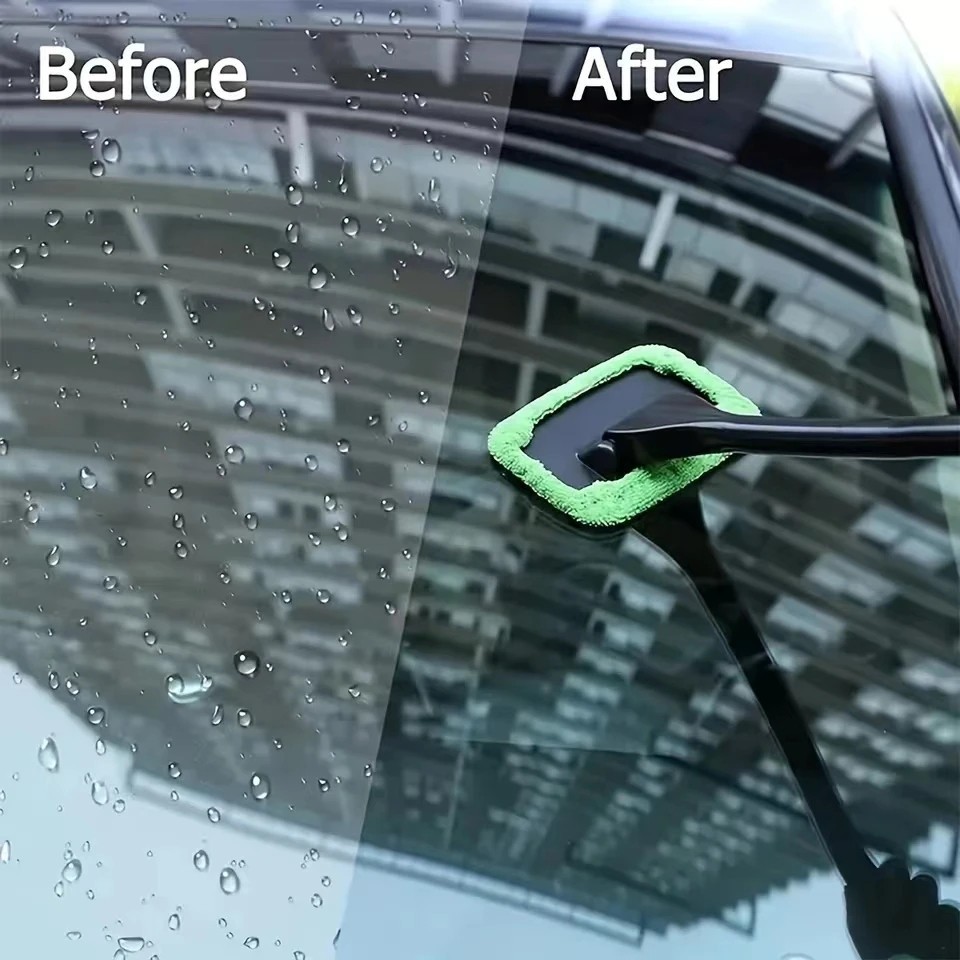 Microfiber Car Wiper Windshield Cleaning Auto Glass Window Cleaner Brush Tool