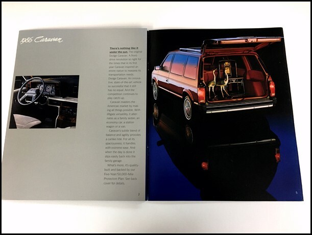 1986 Dodge Caravan 16-page Original Car Sales Brochure Catalog
