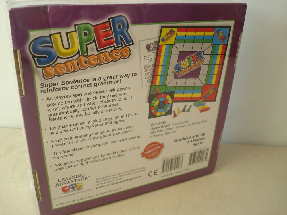 LEARNING ADVANTAGE SUPER SENTENCE