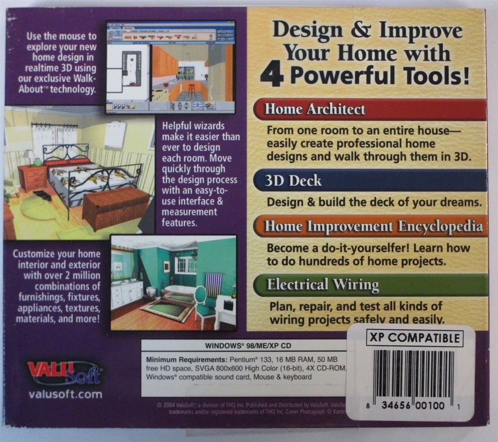 Software PC Custom 3D Home 3D Deck Architect Improvement Encyclopedia NEW