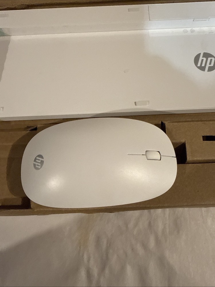 HP 710 White Wireless Keyboard Mouse Combo New