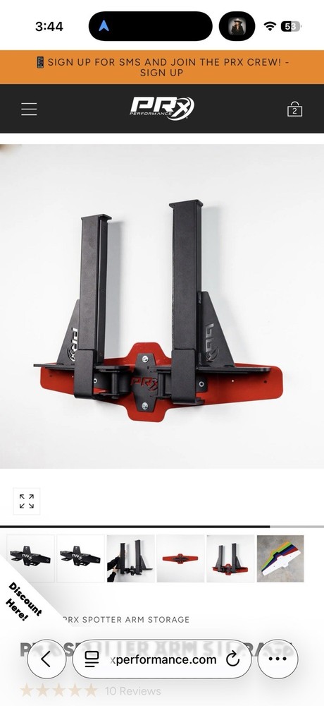 Prx Safety Arm Storage Includes Backer Plate