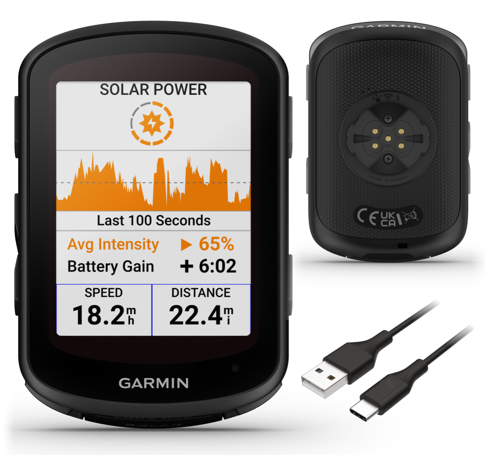 Garmin Edge 840 Solar GPS Cycling Computer Touchscreen Button Control Navigation