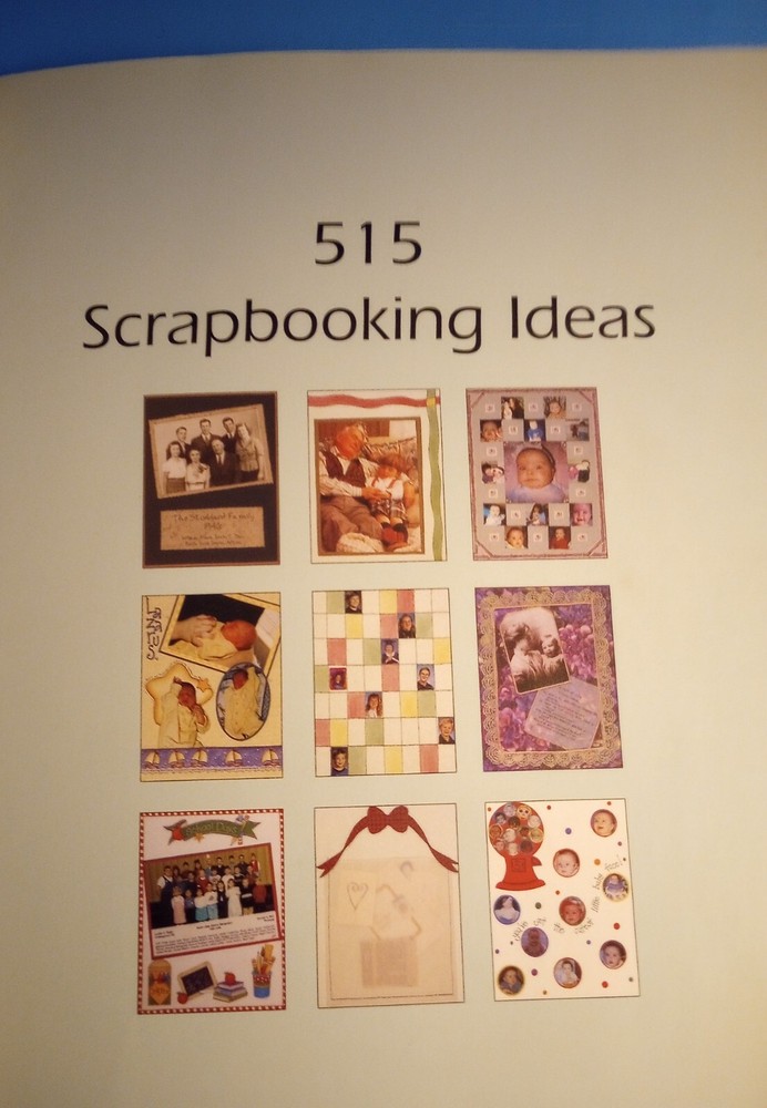 " 515 Scrapbooking Ideas" Paperback Craft Book