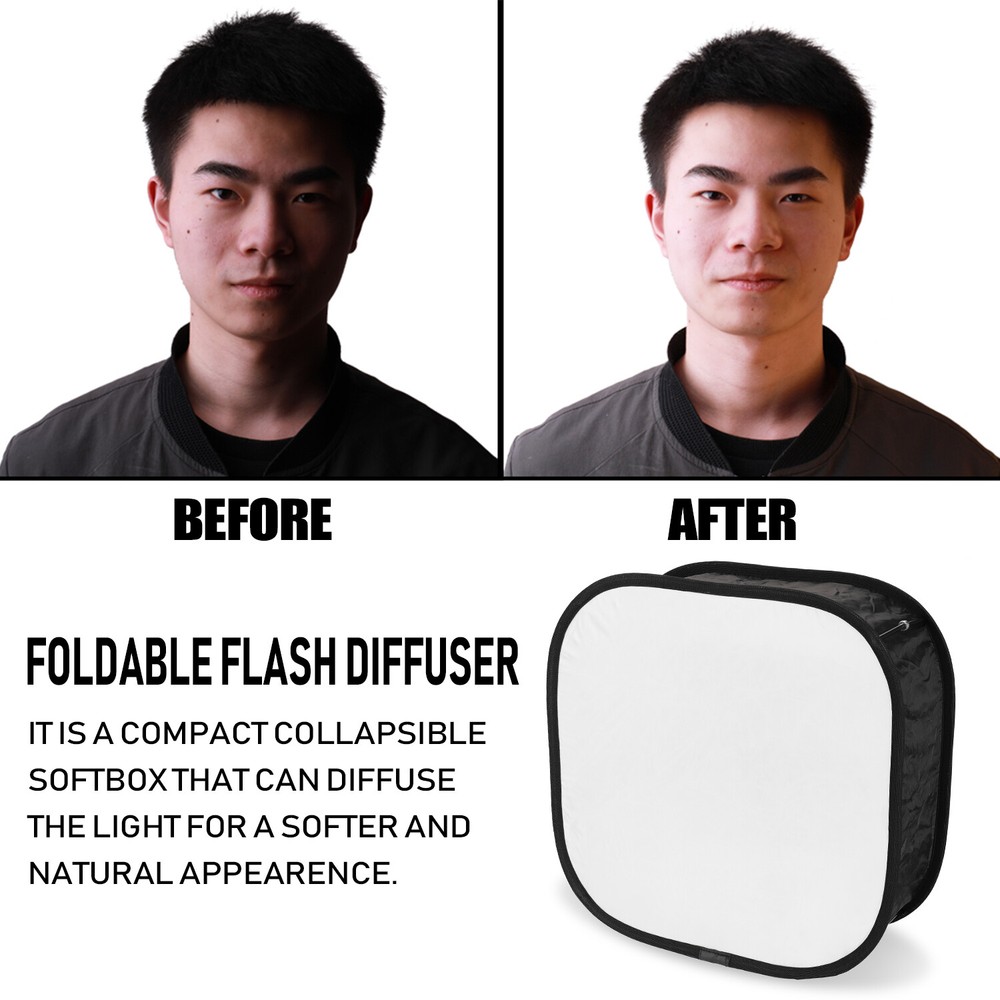 410mm Mini Portable Foldable Flash Diffuser Softbox for Speedlite Soft Filt I2C3