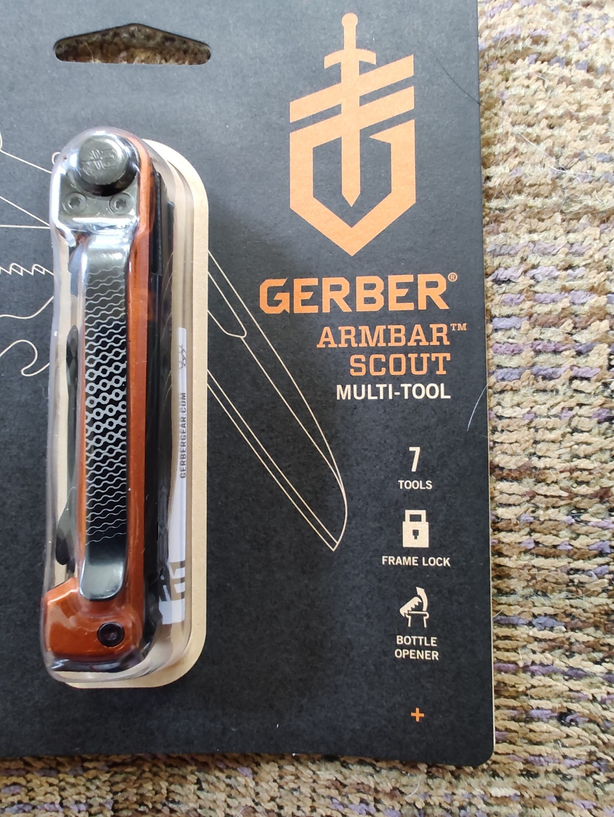 NEW GERBER Armbar Scout Multi-Tool BURNT🔥🟠ORANGE 1064393.