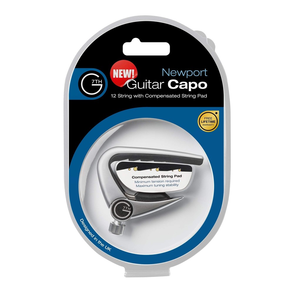 G7th Newport Guitar Capo (C32013),Silver, 12 String Silver