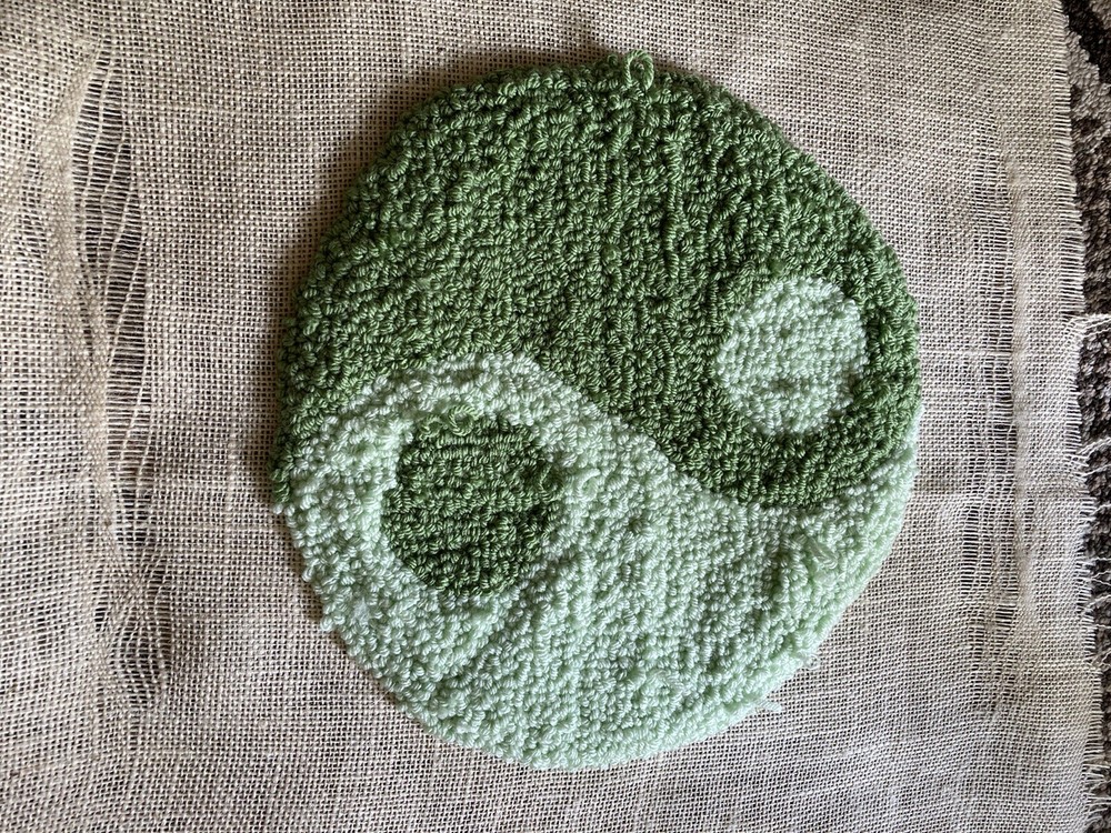 Yin Yang Punch Needle Design