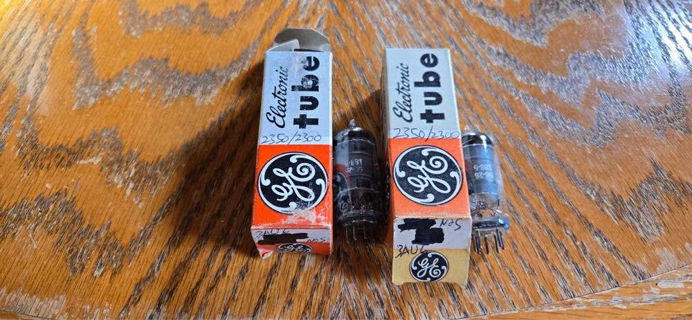 (2) GE NOS 3AU6 Vacuum Tubes Tested