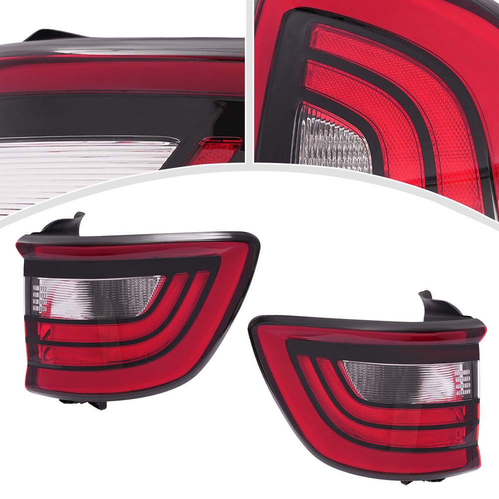 2Pc Tail Light Set For 2014-2022 Dodge Durango Left and Right Outer Tail Lamp