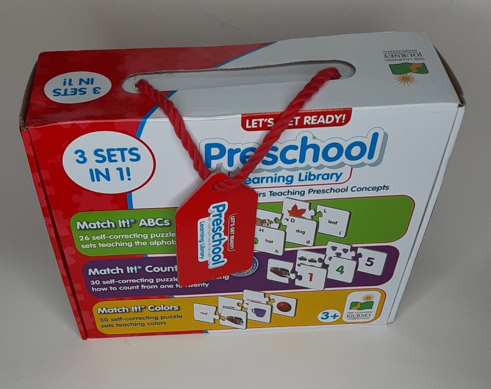 Preschool Learning Library 3 Sets In 1 Let's Get Ready! Homeschool
