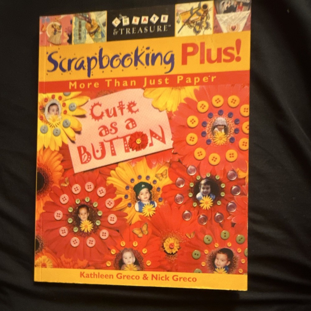 C&T Publishing Cute as a Button Scrapbooking Instructions Book