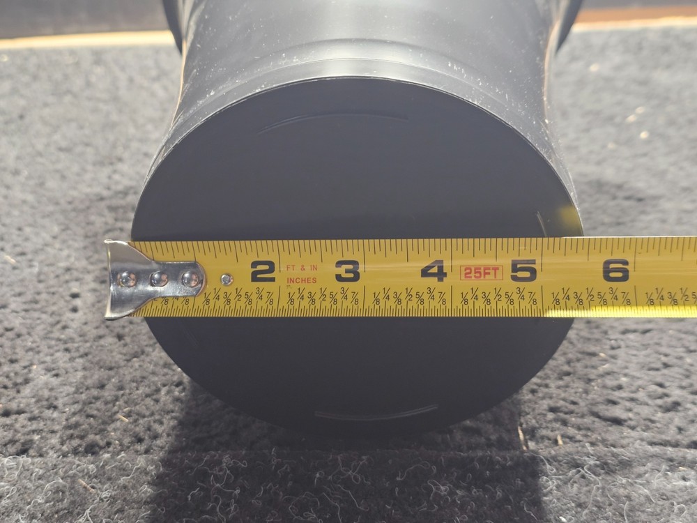 Siffron Polymer Bin 10" Height x 5.5" Base width x 8" Top Diameter, Black