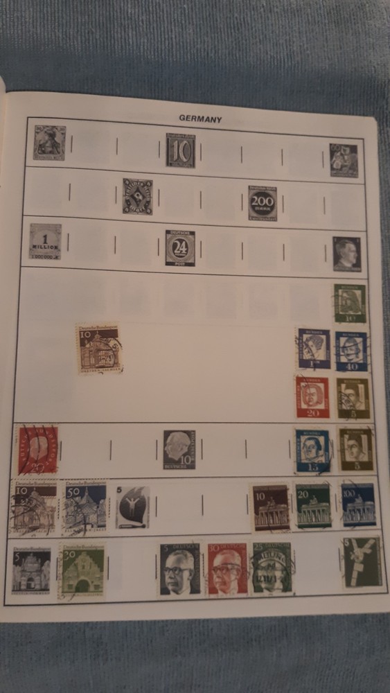 Treat Monarch World Stamp Album Stamp Book With Some Stamps