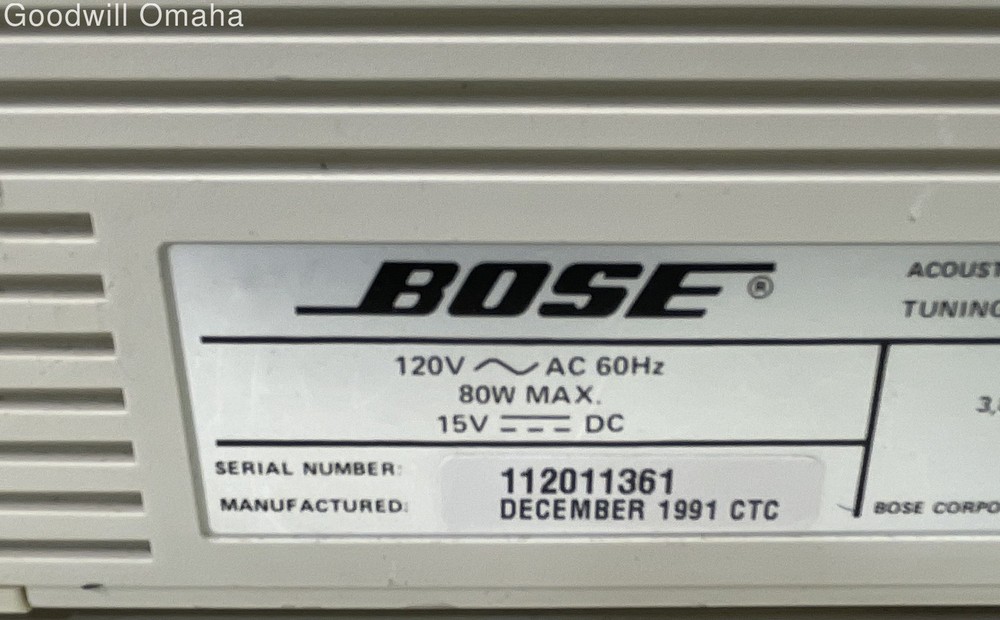Bose CD-2000 Acoustic Wave Stereo Series II TESTED!!! READ DESCRIPTION!!!