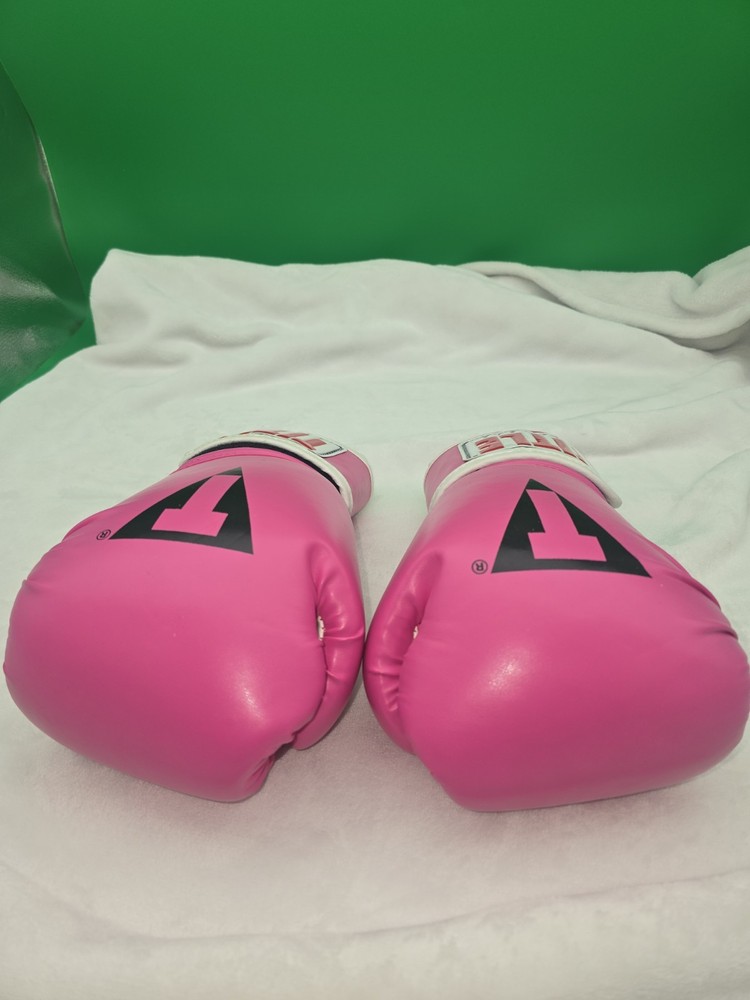 TITLE Classic Boxing Training Gloves Pink White