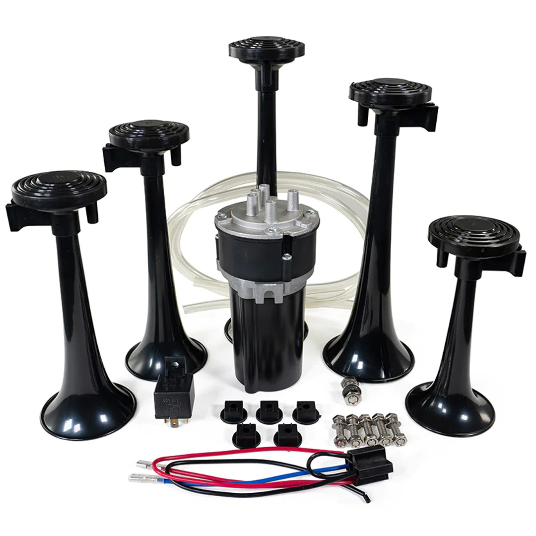 HornBlasters 'La Cucaracha' Musical Air Horn - 12V Festive Electric Air Horn Kit