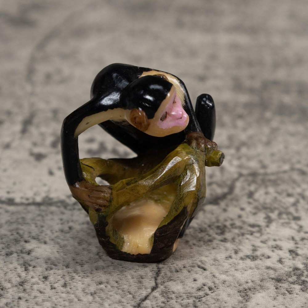 White Face Monkey Tagua Carving