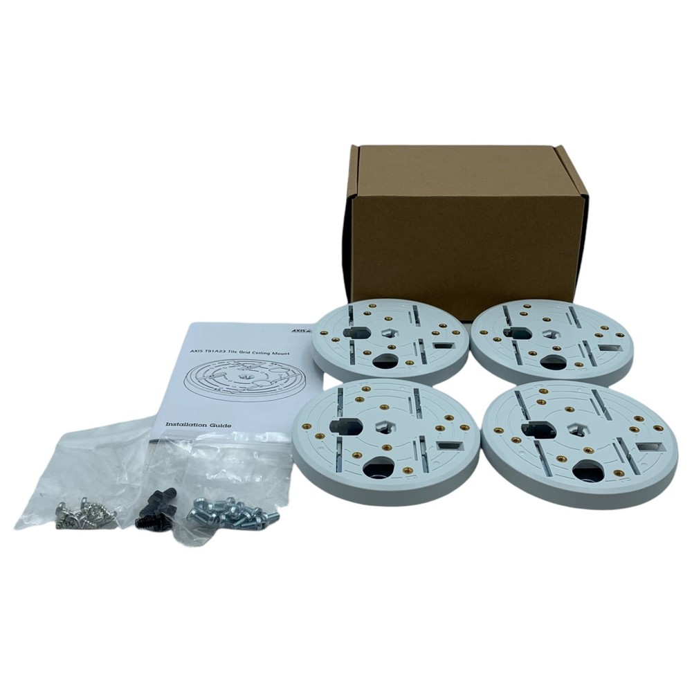 Axis T91A23 01612-001 4-Pack Tile Grid Camera Ceiling Mount