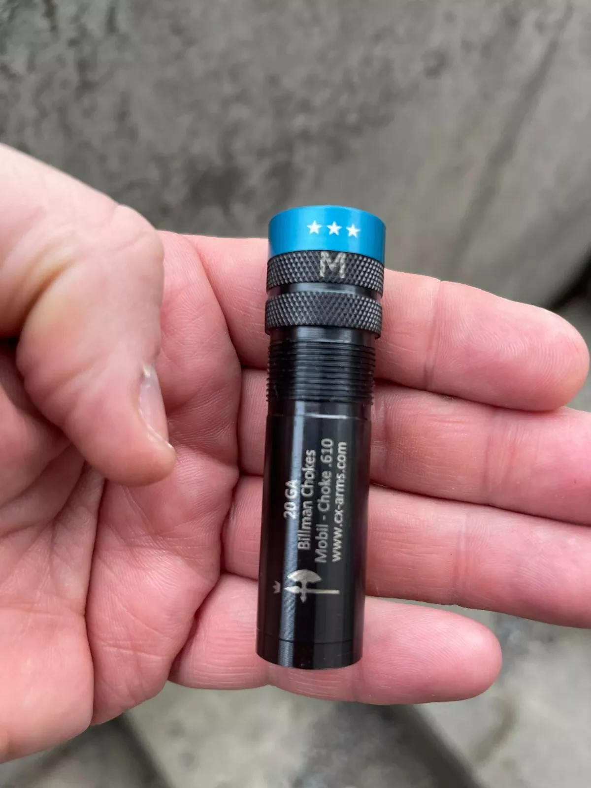 20 Ga MOBIL choke extended none ported black choke 5-set Billman™