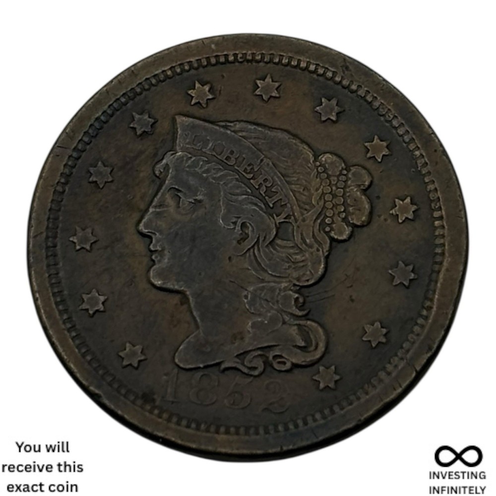 1852 Large Cent X-1716