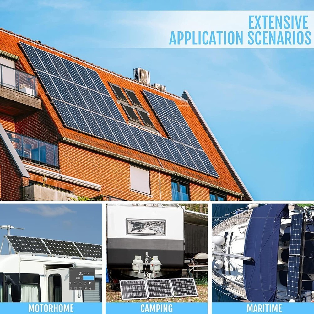 2 Sets (4Pcs) Solar Panel Mounting Brackets - Adjustable Solar Panel Tilt Mou...