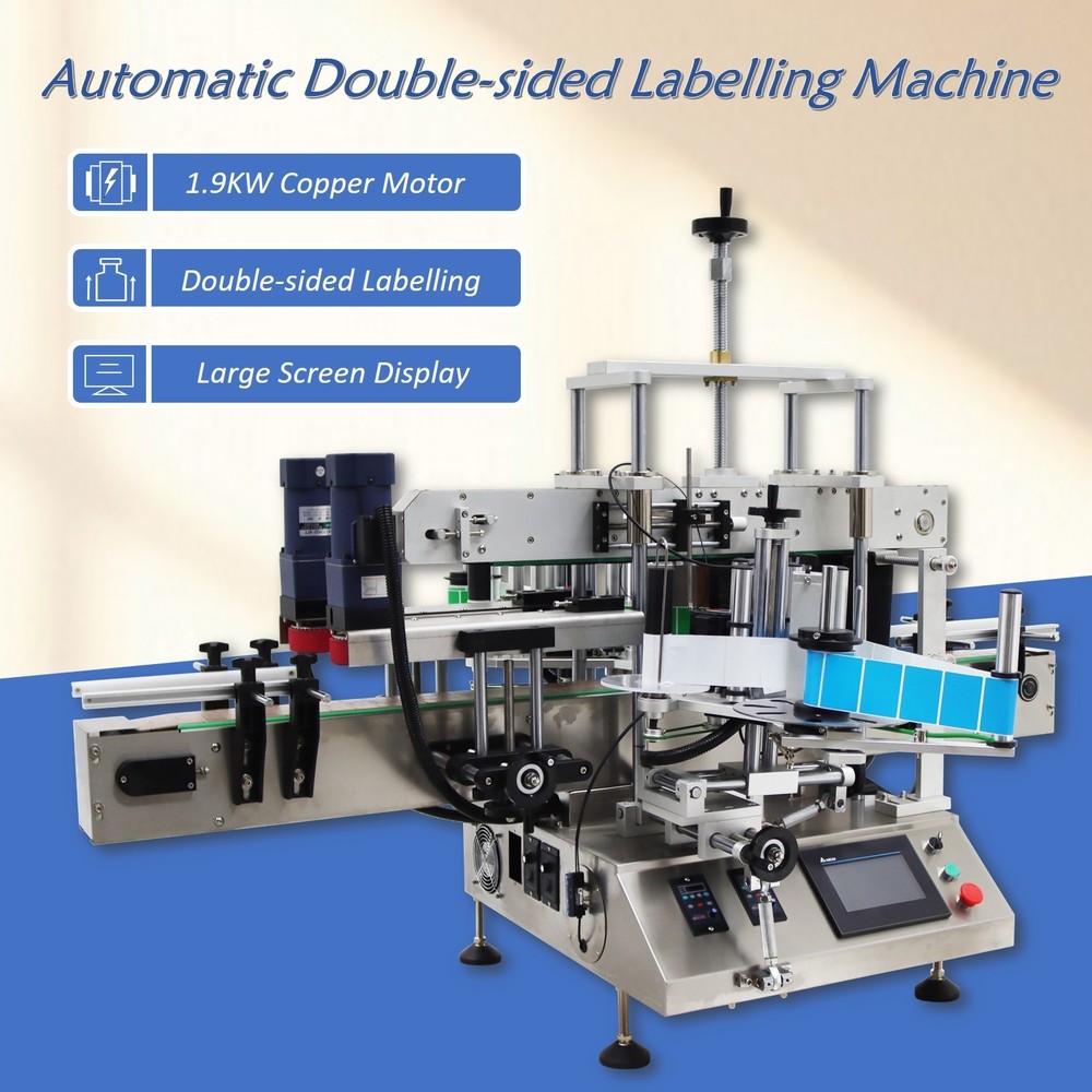 0.787-4.72" Double Sided Automatic Desktop Labeling Machine Touch Screen Display