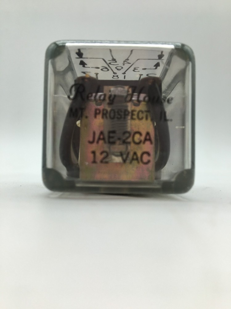 Macromatic JAE-2CA Solid State Time Delay Relay 8-Pins Plug-In 12VAC - Clear