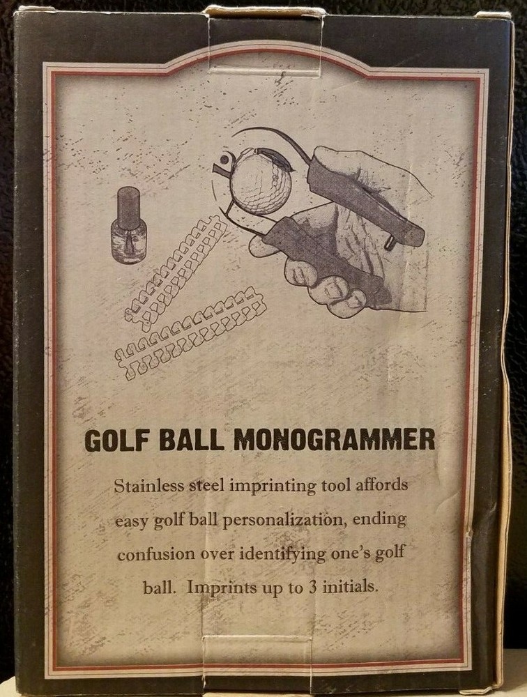 Golf Ball Monogrammer NOS